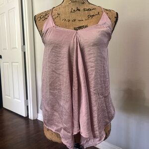 Satin flowy tank top